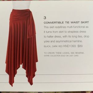 Sage Green Convertible Tie-waist Skirt